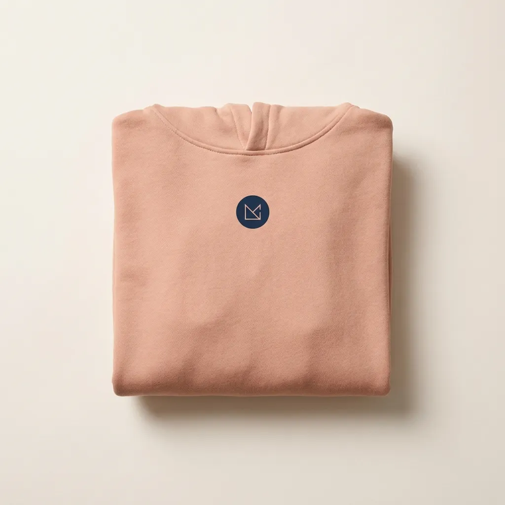 Peach hoodie from a custom collection