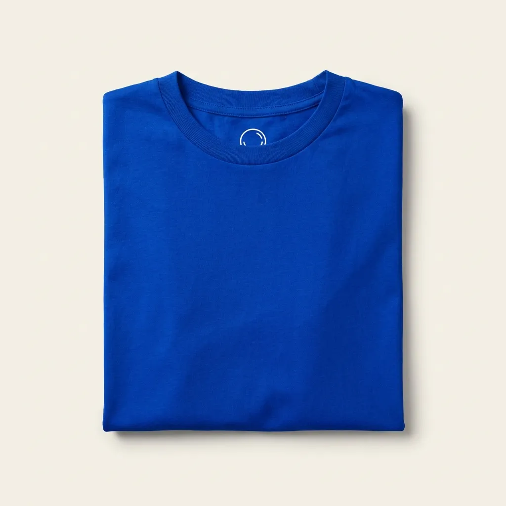 Blue teamwear shirt with chest print by THE SOVA LAB